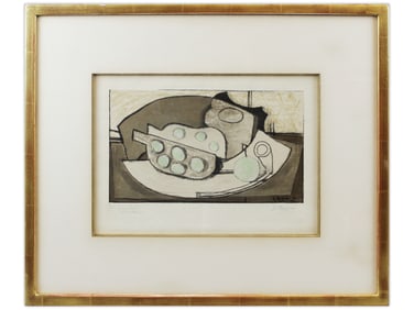 Georges Braque "Grenade et Pipe" Hand Signed Litho