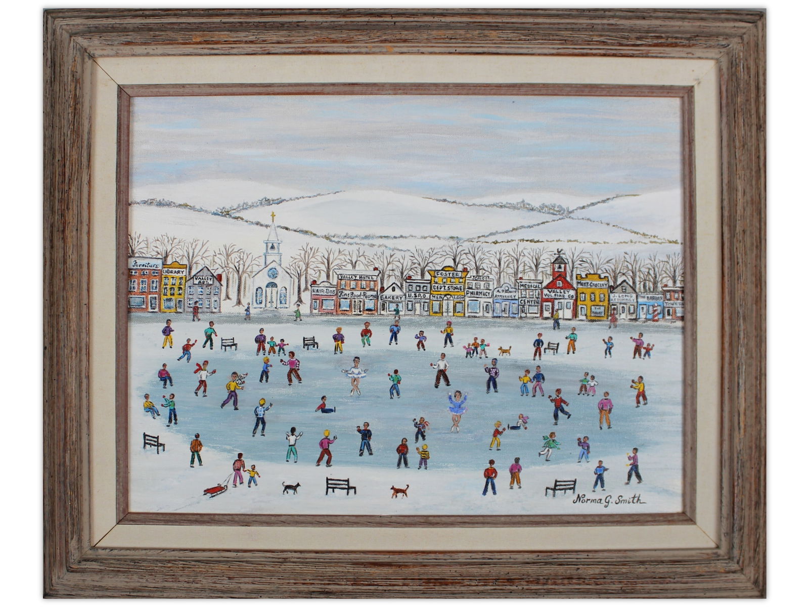 Norma G. Smith, Oil on Canvas, Folk Art (1 of 4)