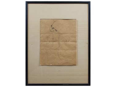 Jean Cocteau Ink Drawing, Une Sultane de Poiret