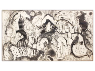 Robert Beauchamp, Charcoal on Paper, Untitled