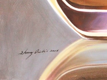 Qikai Zhang, Oil on Canvas "Panda & Perfume" 2006