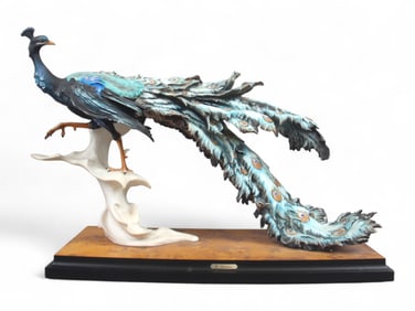 Giuseppe Armani Limited Ed "Peacock" Figurine