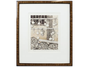 Tanaka Ryohei, "Onions" Limited Ed Etching