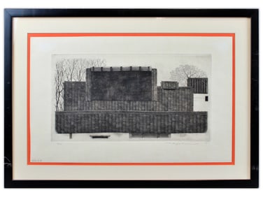 Tanaka Ryohei, "Rooftops" Limited Ed Etching
