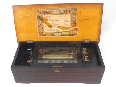 Swiss 10 Airs Cylinder Music Box