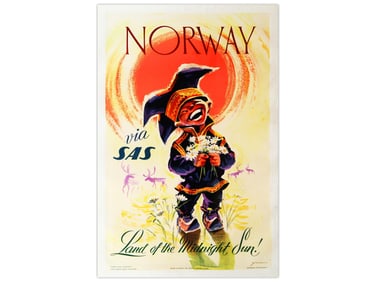 Norway SAS Travel Poster