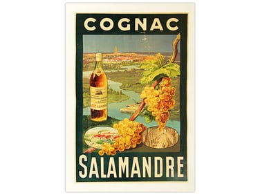 Cognac Salamandre French Advertising Poster