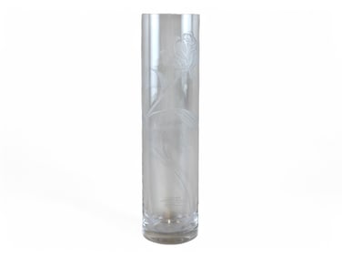 Tiffany & Co Trump Plaza Limited Etched Glass Vase