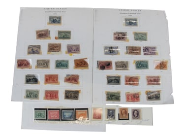 U.S. Estate Stamp Lot with Columbians & Early Issu