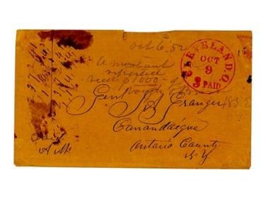 1852 U.S. Cover to General Granger
