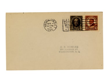 U.S. #551 & #576 Dual-Franked Cover (1925)