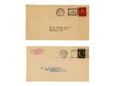 Two Early U.S. First Day Covers