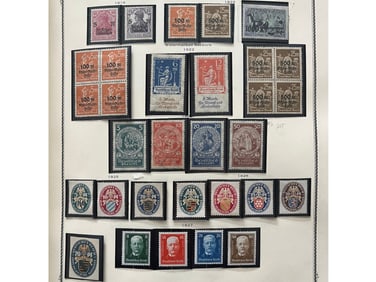 Extensive German Collection in Scott Specialty Alb