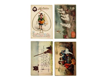 (20) Vintage Halloween Postcards