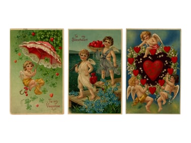 Valentine's Day Postcard Lot