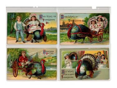 Vintage Thanksgiving Postcard Lot
