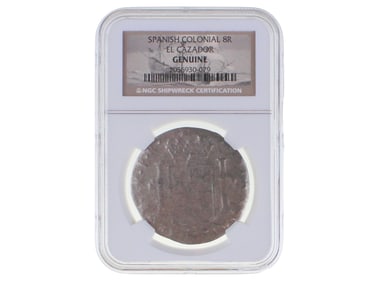 El Cazador Shipwreck 8 Reales NGC Certified