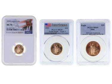 Graded American Gold Eagle Coins