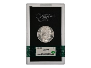 1880-CC $1 GSA Hoard Graded CAC MS63