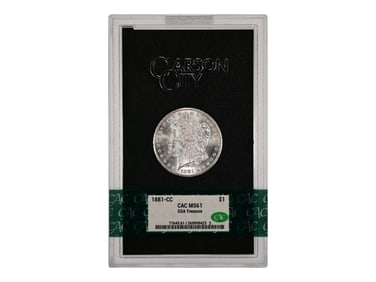 1881-CC $1 GSA Hoard Graded CAC MS61