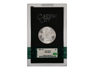 1881-CC $1 GSA Hoard Graded CAC MS63