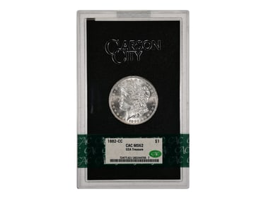 1882-CC $1 GSA Hoard Graded CAC MS62