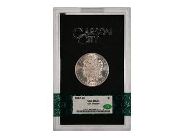 1882-CC $1 GSA Hoard Graded CAC MS64