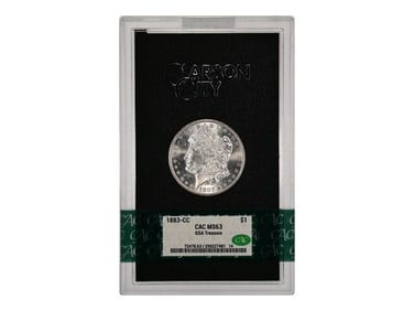 1883-CC $1 GSA Hoard Graded CAC MS63