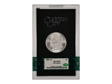 1884-CC $1 GSA Hoard Graded CAC MS61