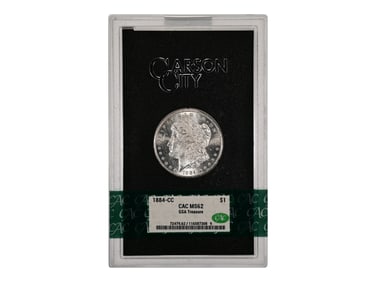 1884-CC $1 GSA Hoard Graded CAC MS62