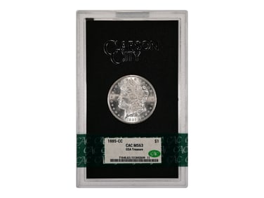 1885-CC $1 GSA Hoard Graded CAC MS63
