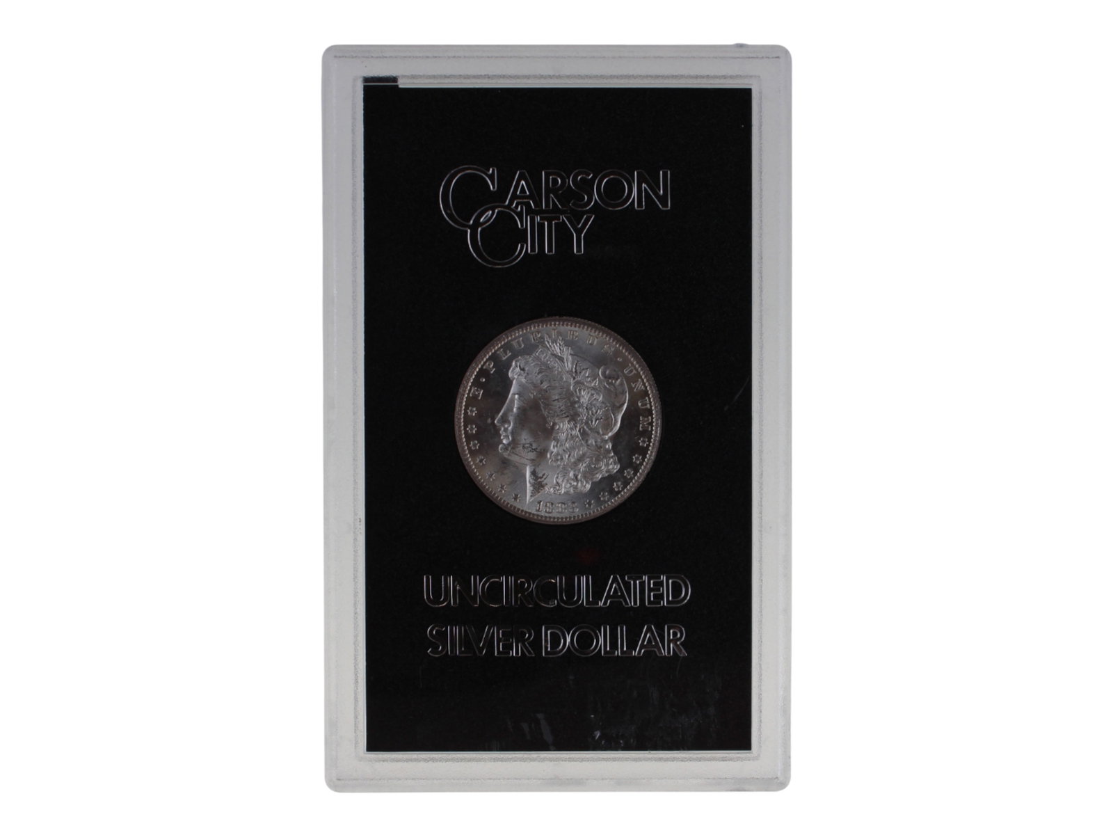 1883-CC $1 GSA Hoard: GSA Hoard 1883-CC Morgan Dollar in original, uncirculated holder. No box. Shipping: Weiss Auctions offers full-service, in-house shipping for nearly all items in this auction. For a shipping quote, pl