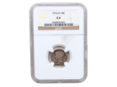 1916-D 10C NGC Graded G 4