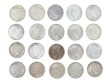 (20) Peace Dollars