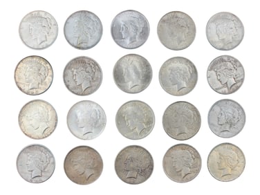 (20) Peace Dollars
