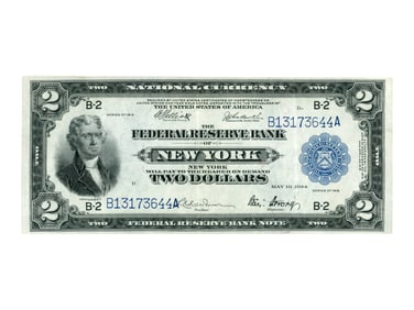 Fr. 752 Federal Reserve of New York $2 1918