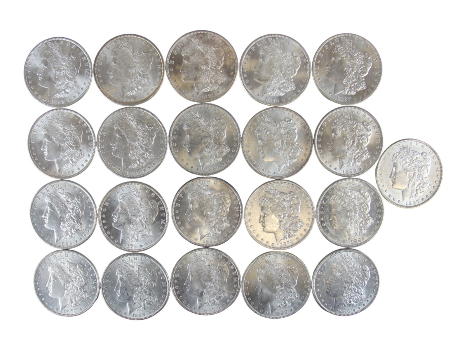 (21) Morgan Dollars (1 of 2)