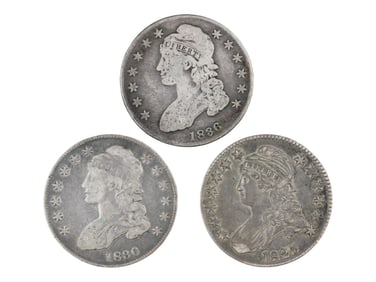 (3) Capped Bust Half Dollars