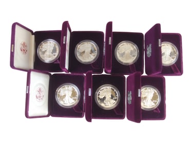 (7) American Silver Eagles