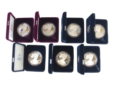 (7) American Silver Eagles