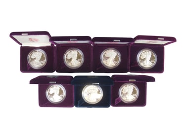 (7) American Silver Eagles
