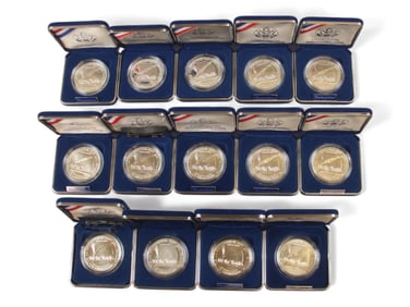 (14) U.S. Constitution Coins Silver Dollars