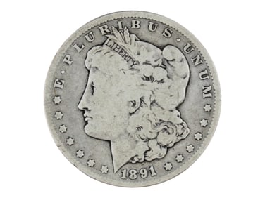 1891-CC Morgan Dollar