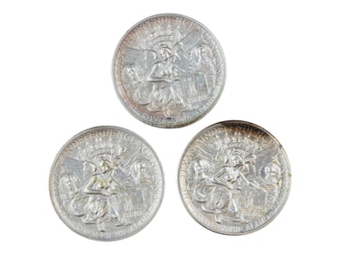 1935 Texas 50C Commemorative P, D, & S Set