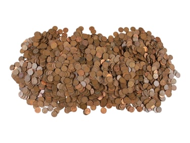 Estate Wheat Cent Hoard 15+ Pounds