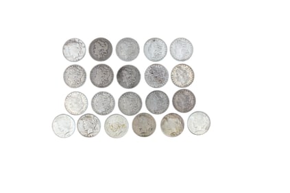 (21) Morgan and Peace Dollars