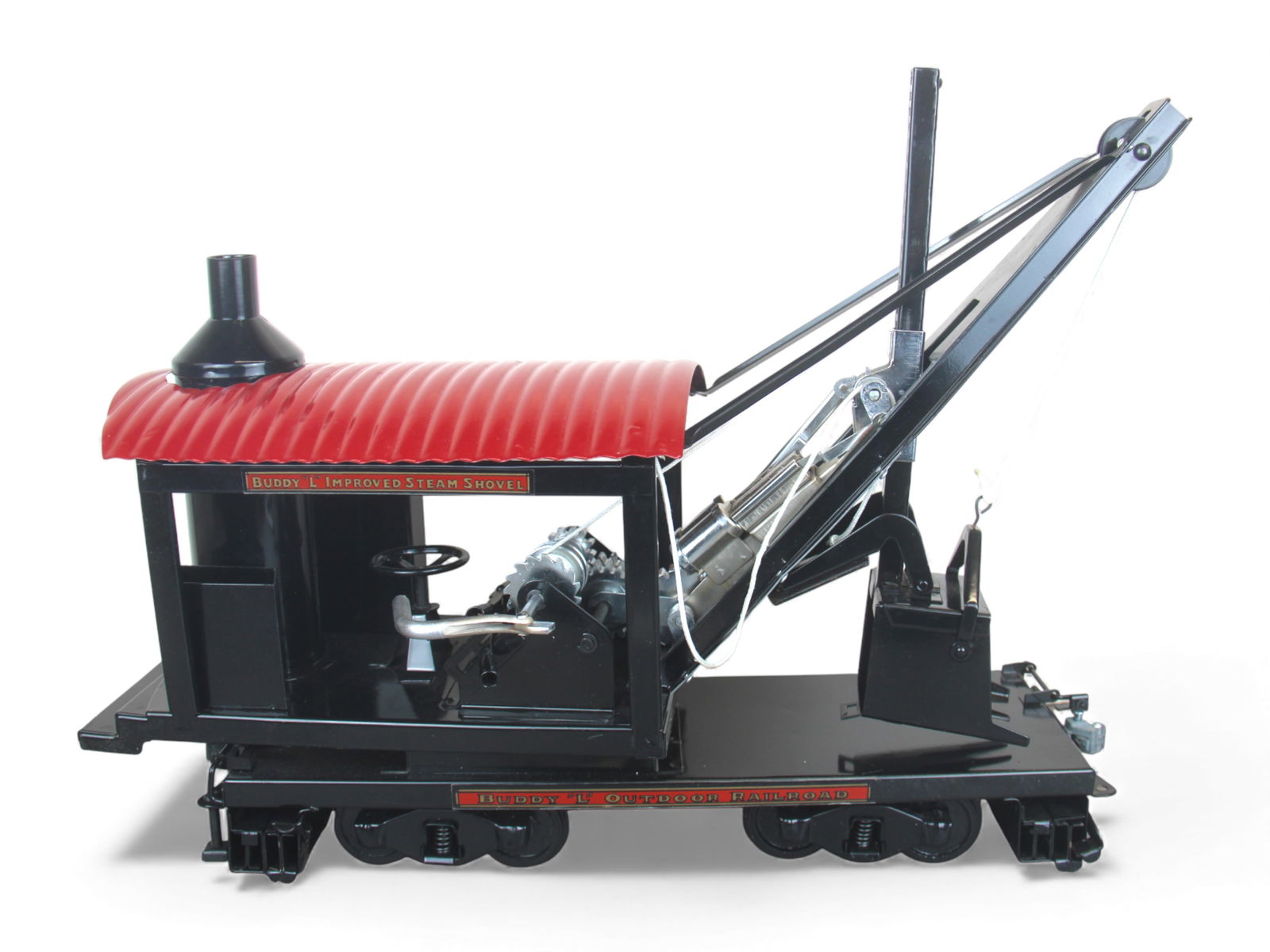 Buddy L Outdoor Railroad 1023 Steam Shovel: Contemporary, T-Reproductions. Overall approx. 22" long. Shipping: Weiss Auctions offers full-service, in-house shipping for nearly all items in this auction. For a shipping quote, please contact us p
