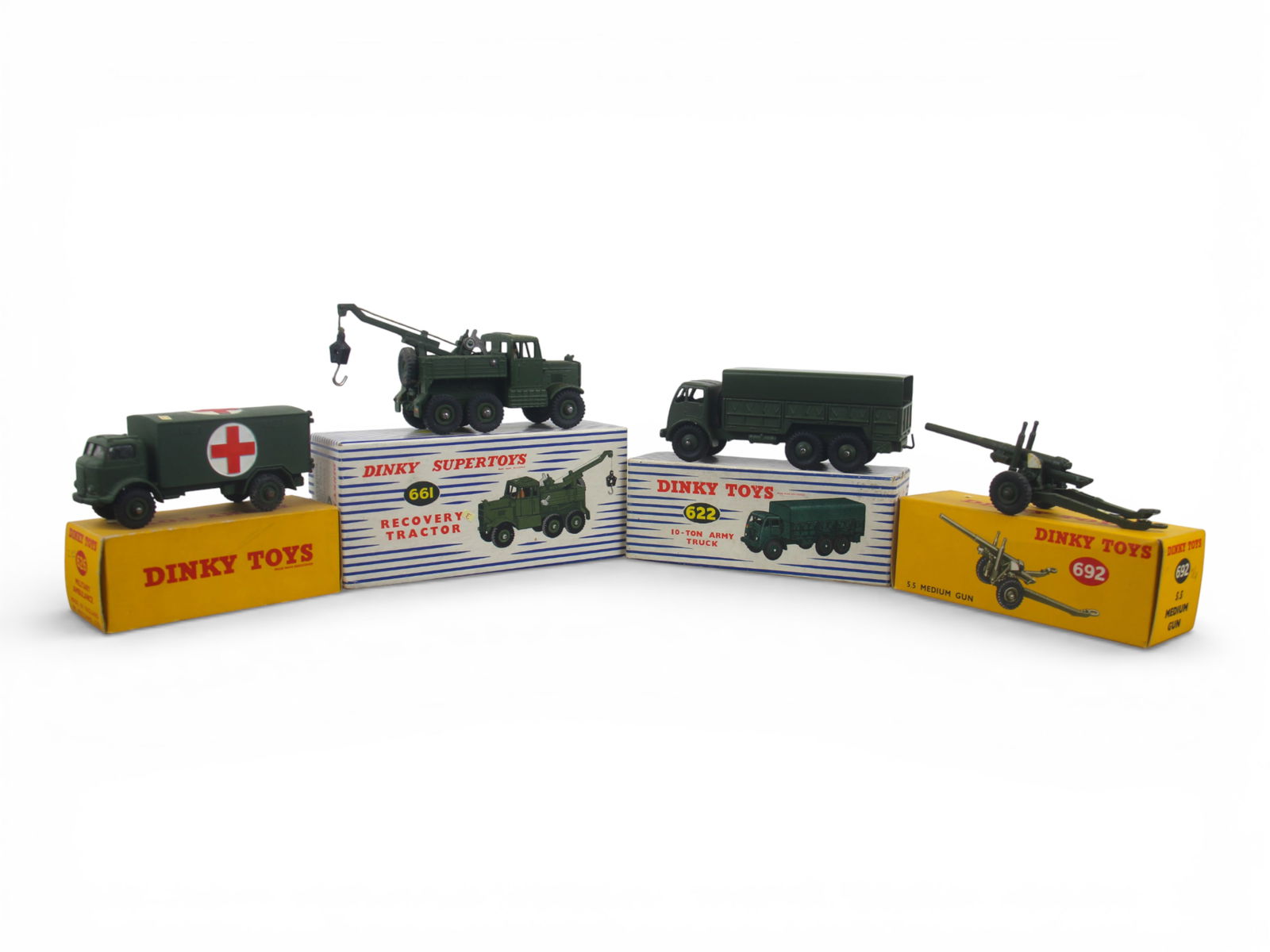 (4) Boxed Dinky Military Vehicles (1 of 5)