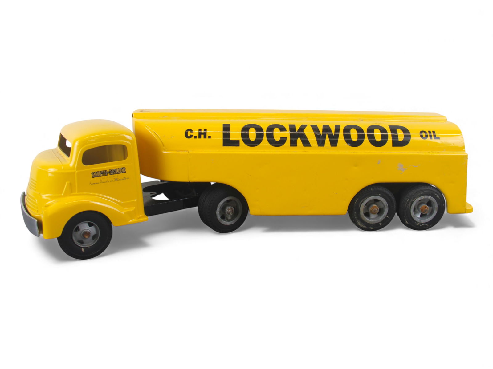 Custom Painted Smith-Miller Lockwood Oil Truck: Nice original COE tanker professionally custom painted. It appears EX+. Shipping: Weiss Auctions offers full-service, in-house shipping for nearly all items in this auction. For a shipping quote, plea