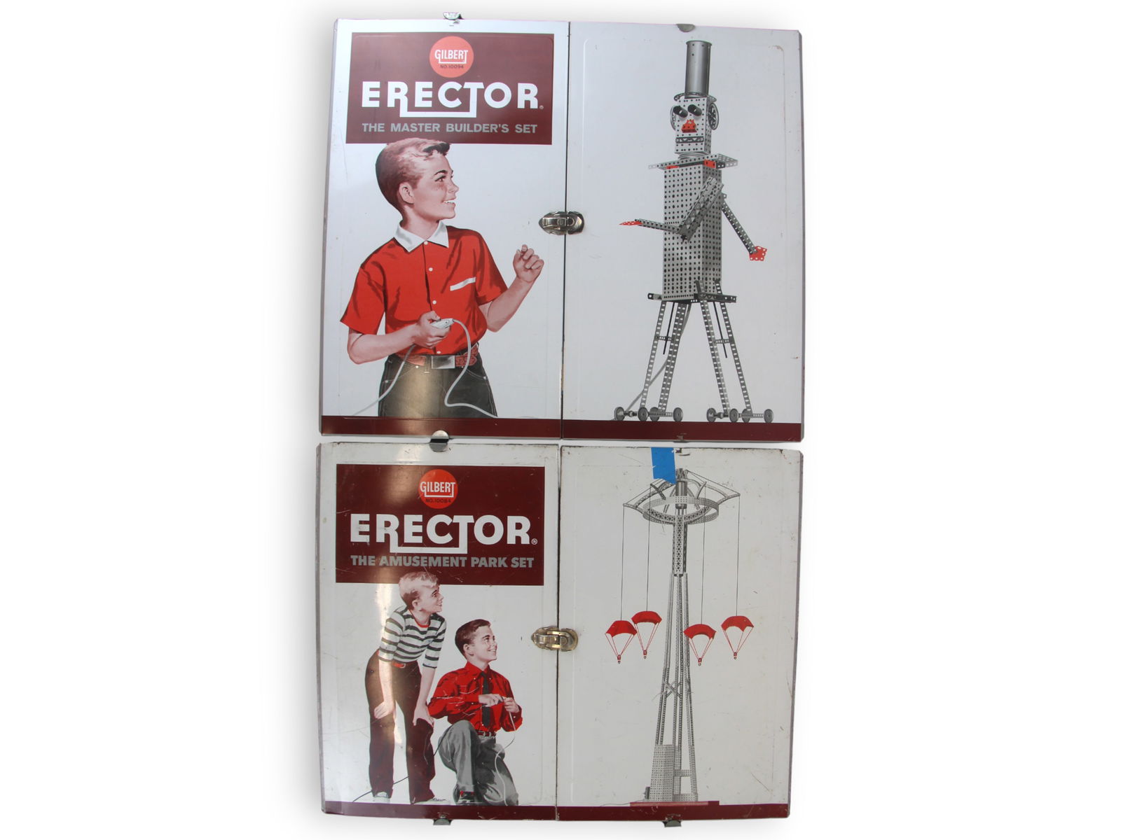 Boxed A.C. Gilbert #10094 & 10084 Erector Sets - 12